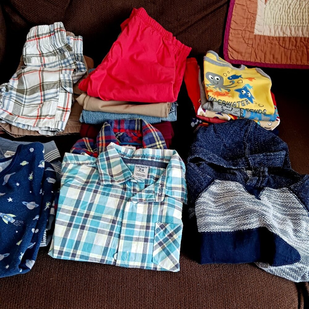 18 Pc Boys 18-24 Mo. Mixed Lot of Clothes